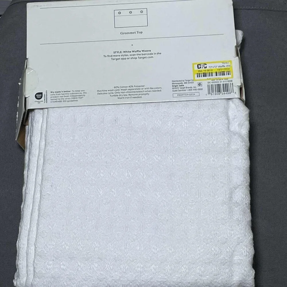 Brand New Waffle Weave Shower Curtain - Threshold, 72